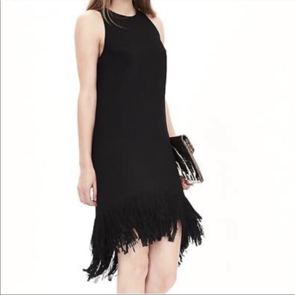 Black Fringe Dress